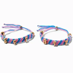 Best Friends Woven Adjustable Bracelets - 2 Pack