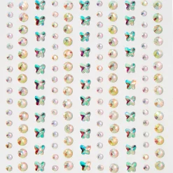 Bijoux pour cheveux strass papillon aurores boréales - Lot de 153