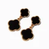 Black Clover Drop Earrings