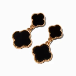Black Clover Drop Earrings