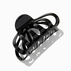 Black Large Clamshell Hair Claw