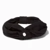 Black Ruched Keyhole Headwrap
