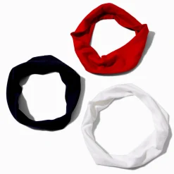 Black, White, & Red Headwraps - 3 Pack