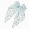 Blue Daisy Lace Hair Bow Clip