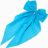 Blue Long Tail Hair Bow Clip