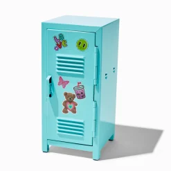 Blue Metal Locker Sticker & Makeup Set - 3 Pack