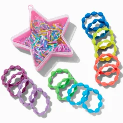 Boîte d'élastiques en forme d'étoile Claire's Club