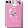Boucle d’oreille pour piercing au cartilage 1,2 mm visage en acier inoxydable Hello Kitty®