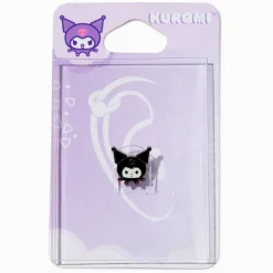 Boucle d'oreille de cartilage 1,2 mm en acier inoxydable visage de Kuromi™