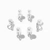 Boucles d’oreilles à clip perles d’imitation de différentes tailles - Lot de 3