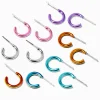 Boucles d’oreilles huggies 15 mm anodisées - Lot de 6