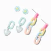 Boucles d’oreilles superposables à chaîne pastel - Lot de 3