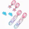 Boucles d’oreilles superposables chaîne Lucite Dream - Lot de 3