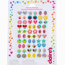 Boucles d'oreilles autocollantes icônes estivales Claire's Club - Lot de 30