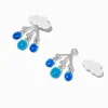 Boucles d'oreilles devant-derrière nuage de pluie phosphorescents