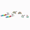 Boucles d'oreilles variées cœur et arc-en-ciel - Lot de 3