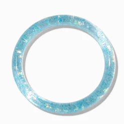 Bracelet fin bangle rempli d'eau bleu Claire's Club