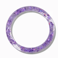 Bracelet fin bangle rempli d'eau violet Claire's Club