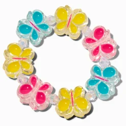 Bracelet élastique disque papillon Claire's Club