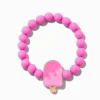 Bracelet élastique sucette rose mat Claire's Club