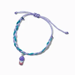 Bracelet réglable tressé breloque frappuccino