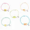Bracelets d’amitié réglables petits animaux adorables et nourriture - Lot de 5