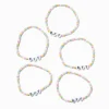 Bracelets élastiques à microbilles « BFF » best friends - Lot de 5