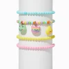 Bracelets élastiques avec perles de rocaille petits animaux pastel Claire's Club - Lot de 4