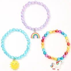 Bracelets élastiques perlés soleil magique Claire's Club - Lot de 3