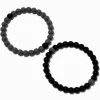 Bracelets porte-bonheur noir et gris - Lot de 2