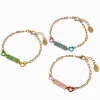 Bracelets réglables cœur « Bestie » couleur dorée Best Friends - Lot de 3