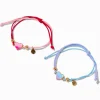 Bracelets réglables cœur pavé dégradé Best Friends - Lot de 2
