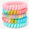 Bracelets torsadés holographiques arc-en-ciel pastel Claire's Club - Lot de 5
