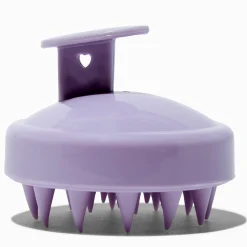 Brosse à cheveux shampoing en silicone violette