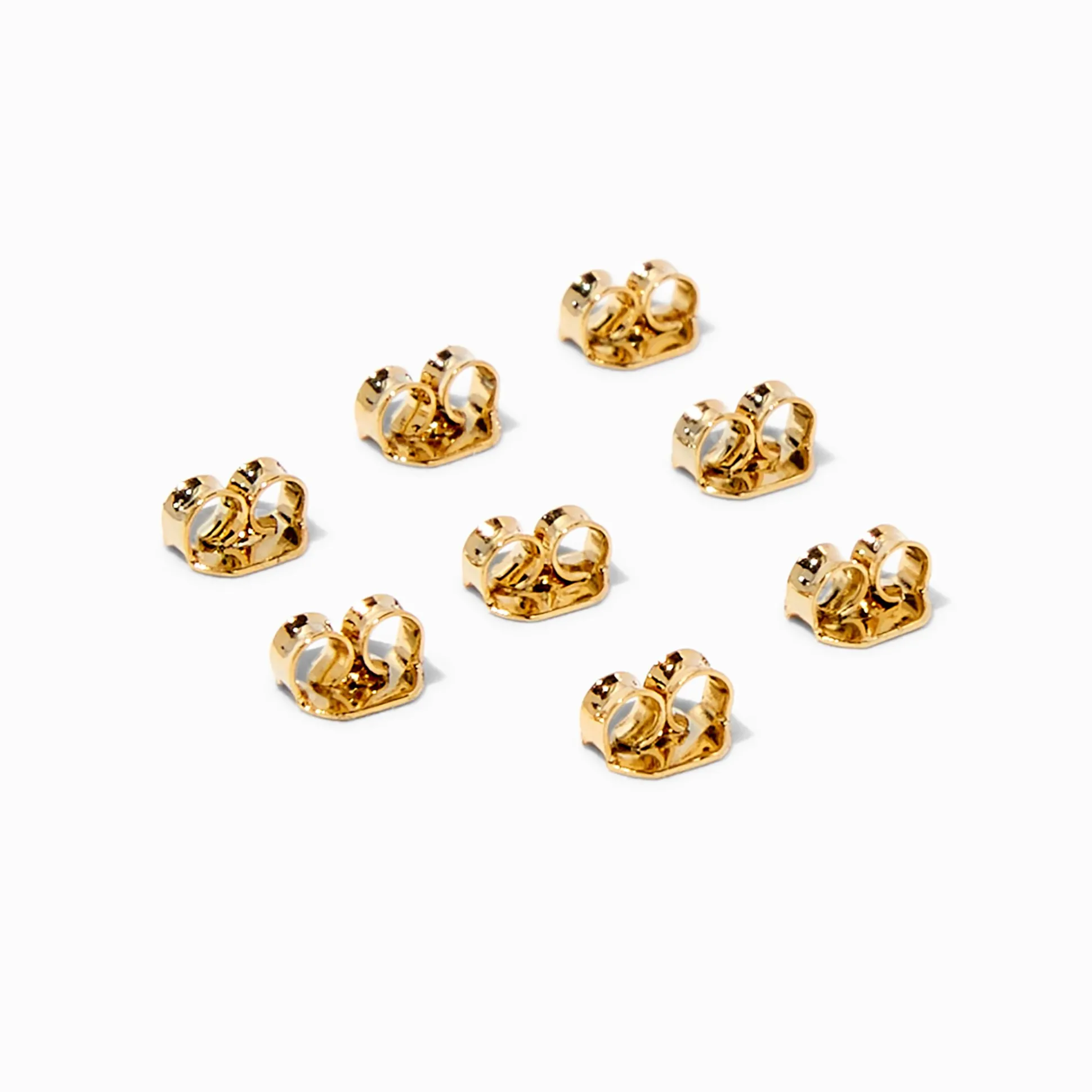 C LUXE by Claire's 18k Yellow Gold Plated Earring Back Replacements - 8 Pack