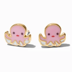 C LUXE by Claire's 18kt Gold Plated Octopus Stud Earrings