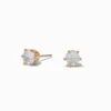 C LUXE by Claire's 18kt Gold Plated Cubic Zirconia 5mm Round Cupcake Stud Earrings