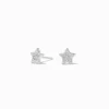 C LUXE by Claire's Sterling Silver Crystal Star Stud Earrings