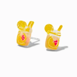 C LUXE by Claire's Sterling Silver Post Lemonade Stud Earrings