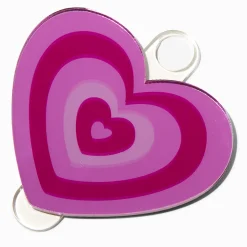 Cache pour bouchon de gourde cœur rose