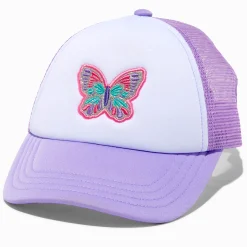 Casquette camionneur violet papillon Claire's Club
