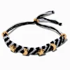 Celestial Black & White Woven Adjustable Bracelet
