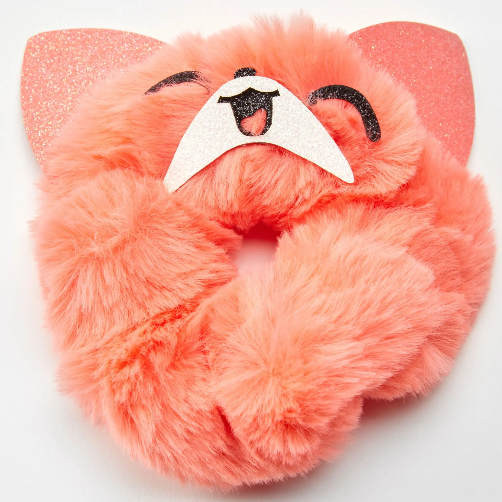 Chouchou corgi en fausse fourrure orange de taille moyenne