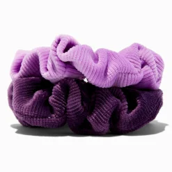 Chouchous côtelés violets - Lot de 2