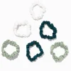 Chouchous fins soyeux aux nuances de vert - Lot de 6