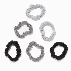 Chouchous fins soyeux aux nuances de gris - Lot de 6