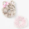 Chouchous oreilles de chat de taille moyenne Claire's Club - Rose, lot de 2
