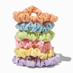 Chouchous soyeux et fins pastel « Happy » - Lot de 6