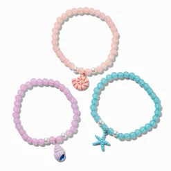 Claire's Club Beach Beaded Stretch Bracelets - 3 Pack