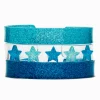 Claire's Club Blue Star Bangle Bracelets - 3 Pack
